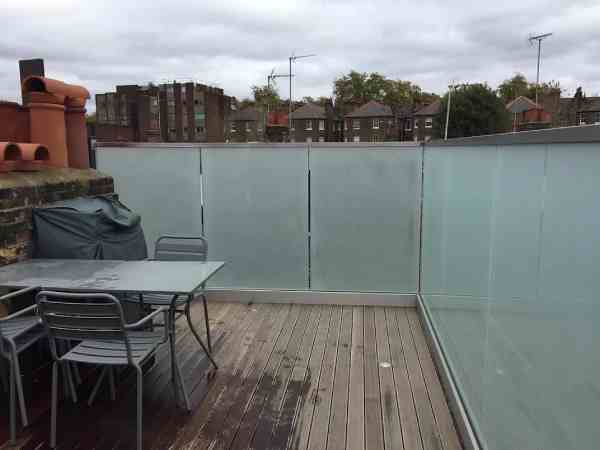 Terrace Glass Balustrade St Albans